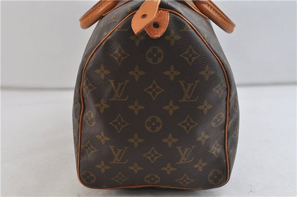 Authentic Louis Vuitton Monogram Speedy 35 Hand Bag M41524 LV 8155C