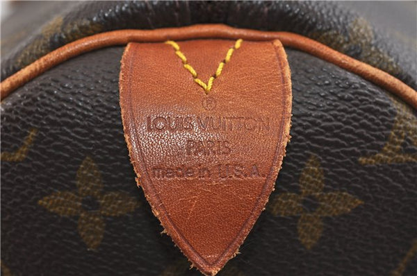 Authentic Louis Vuitton Monogram Speedy 35 Hand Bag M41524 LV 8155C