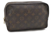 Auth LOUIS VUITTON Monogram Trousse Toilette 23 Clutch Hand Bag M47524 LV 8156C
