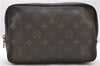 Auth LOUIS VUITTON Monogram Trousse Toilette 23 Clutch Hand Bag M47524 LV 8156C