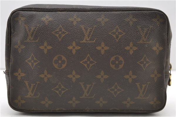 Auth LOUIS VUITTON Monogram Trousse Toilette 23 Clutch Hand Bag M47524 LV 8156C