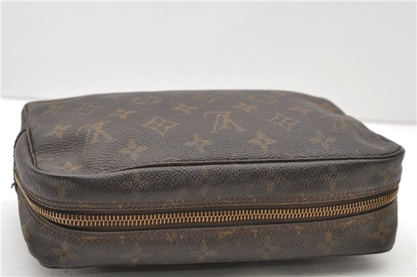 Auth LOUIS VUITTON Monogram Trousse Toilette 23 Clutch Hand Bag M47524 LV 8156C