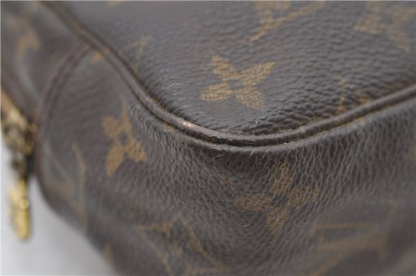 Auth LOUIS VUITTON Monogram Trousse Toilette 23 Clutch Hand Bag M47524 LV 8156C