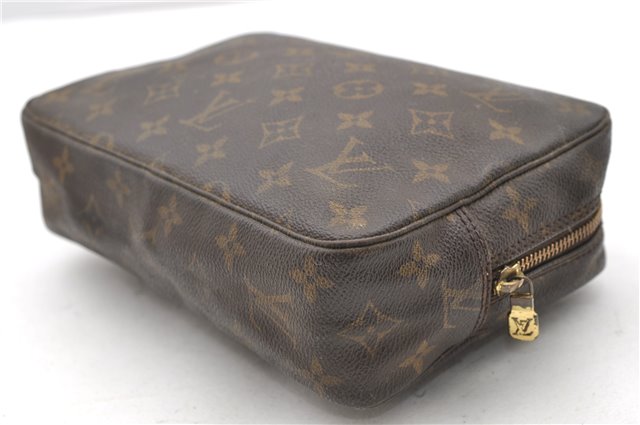 Auth LOUIS VUITTON Monogram Trousse Toilette 23 Clutch Hand Bag M47524 LV 8156C