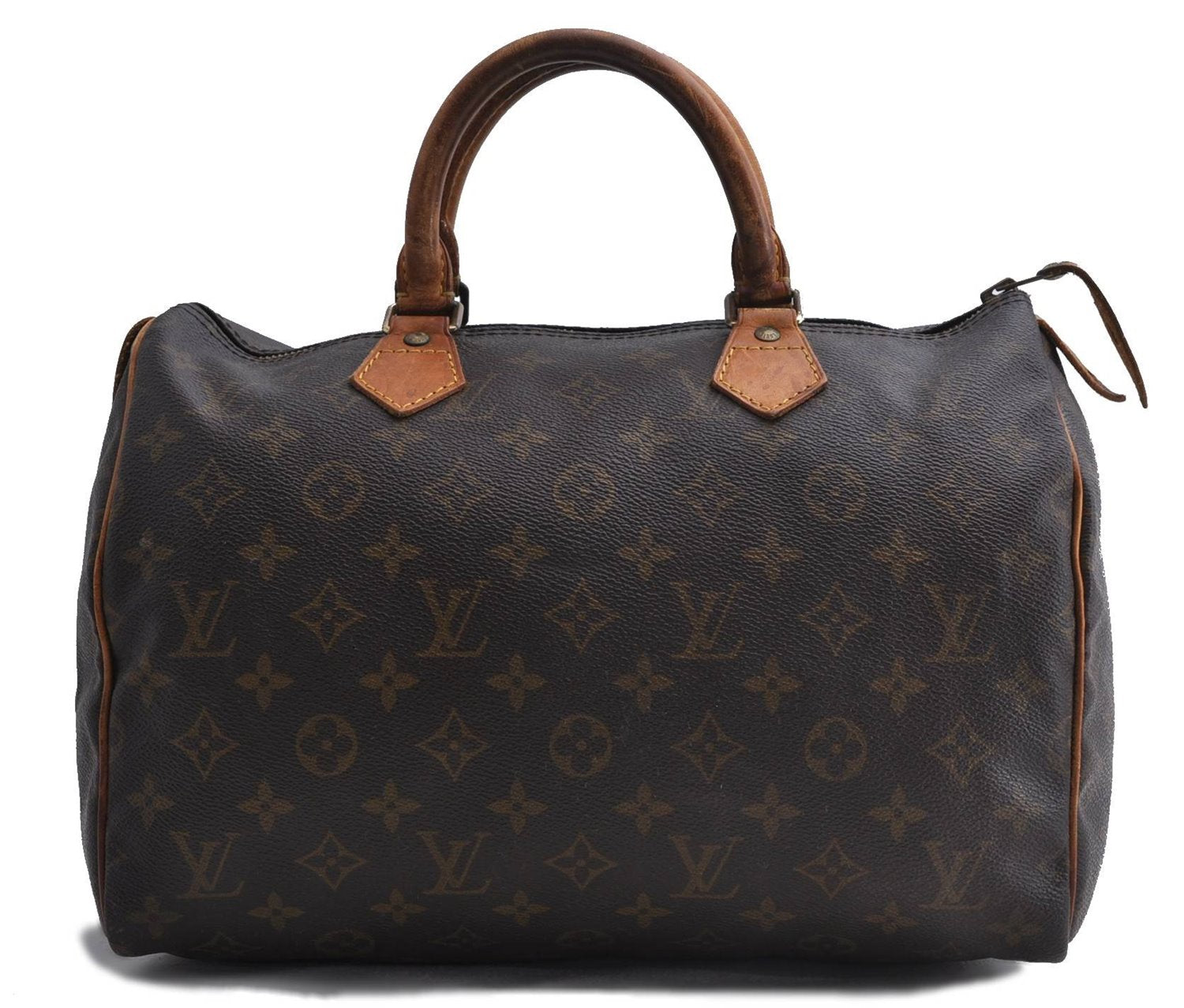 Authentic LOUIS VUITTON Monogram Speedy 30 Hand Bag M41526 LV 8157C