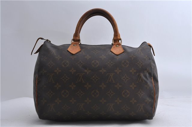 Authentic LOUIS VUITTON Monogram Speedy 30 Hand Bag M41526 LV 8157C