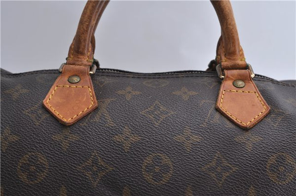 Authentic LOUIS VUITTON Monogram Speedy 30 Hand Bag M41526 LV 8157C