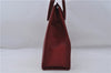 Authentic BURBERRY Vintage Leather Business Hand Bag Red 8157D