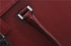 Authentic BURBERRY Vintage Leather Business Hand Bag Red 8157D