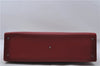 Authentic BURBERRY Vintage Leather Business Hand Bag Red 8157D