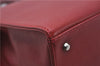 Authentic BURBERRY Vintage Leather Business Hand Bag Red 8157D