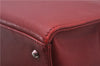 Authentic BURBERRY Vintage Leather Business Hand Bag Red 8157D