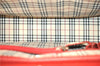 Authentic BURBERRY Vintage Leather Business Hand Bag Red 8157D