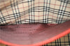 Authentic BURBERRY Vintage Leather Business Hand Bag Red 8157D