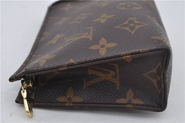 Authentic Louis Vuitton Monogram Poche Toilette 15 M47546 Cosmetics Pouch 8157E