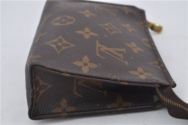 Authentic Louis Vuitton Monogram Poche Toilette 15 M47546 Cosmetics Pouch 8157E