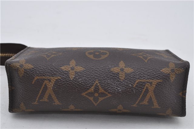 Authentic Louis Vuitton Monogram Poche Toilette 15 M47546 Cosmetics Pouch 8157E