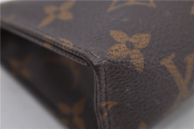 Authentic Louis Vuitton Monogram Poche Toilette 15 M47546 Cosmetics Pouch 8157E