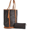 Authentic Louis Vuitton Monogram Bucket GM Shoulder Bag M42236 LV Junk 8158C