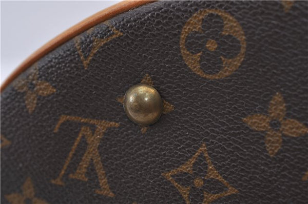Authentic Louis Vuitton Monogram Bucket GM Shoulder Bag M42236 LV Junk 8158C