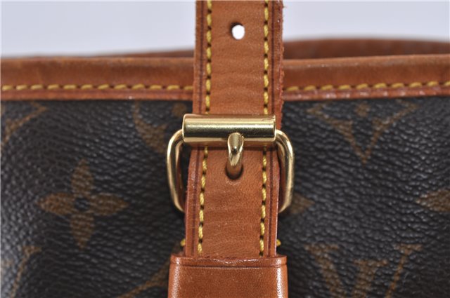 Authentic Louis Vuitton Monogram Bucket GM Shoulder Bag M42236 LV Junk 8158C