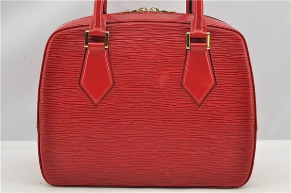 Authentic Louis Vuitton Epi Pont Neuf Hand Bag Purse Red M52057 LV 8158F