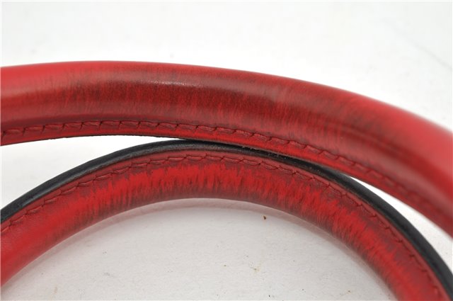 Authentic Louis Vuitton Epi Pont Neuf Hand Bag Purse Red M52057 LV 8158F