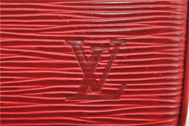Authentic Louis Vuitton Epi Pont Neuf Hand Bag Purse Red M52057 LV 8158F