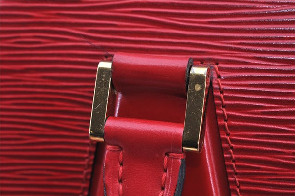 Authentic Louis Vuitton Epi Pont Neuf Hand Bag Purse Red M52057 LV 8158F