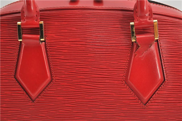 Authentic Louis Vuitton Epi Pont Neuf Hand Bag Purse Red M52057 LV 8158F