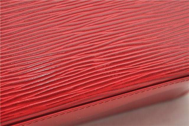 Authentic Louis Vuitton Epi Pont Neuf Hand Bag Purse Red M52057 LV 8158F