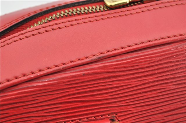 Authentic Louis Vuitton Epi Pont Neuf Hand Bag Purse Red M52057 LV 8158F