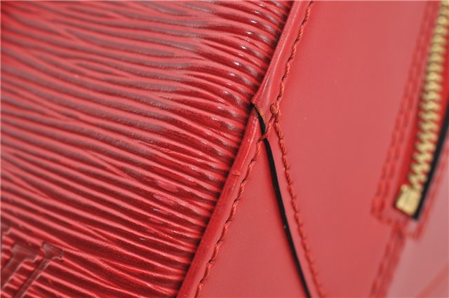 Authentic Louis Vuitton Epi Pont Neuf Hand Bag Purse Red M52057 LV 8158F