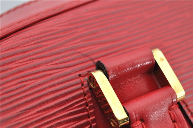 Authentic Louis Vuitton Epi Pont Neuf Hand Bag Purse Red M52057 LV 8158F