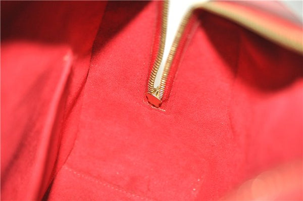 Authentic Louis Vuitton Epi Pont Neuf Hand Bag Purse Red M52057 LV 8158F