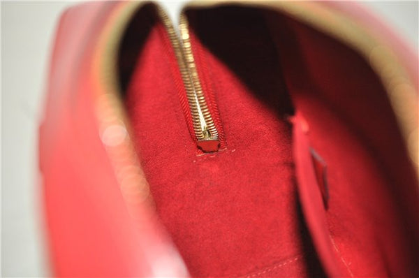 Authentic Louis Vuitton Epi Pont Neuf Hand Bag Purse Red M52057 LV 8158F