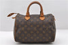 Authentic LOUIS VUITTON Monogram Speedy 25 Hand Bag Purse M41528 LV 8160C