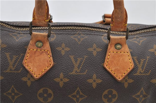 Authentic LOUIS VUITTON Monogram Speedy 25 Hand Bag Purse M41528 LV 8160C