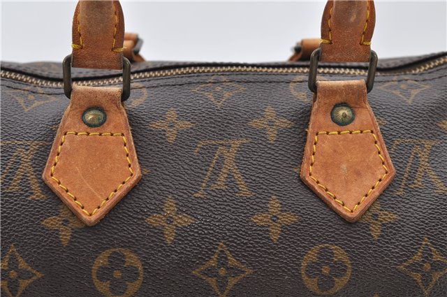 Authentic LOUIS VUITTON Monogram Speedy 25 Hand Bag Purse M41528 LV 8160C