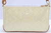 Authentic Louis Vuitton Vernis Mallory Square Shoulder Bag Ivory M91333 LV 8165F