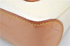 Authentic Louis Vuitton Vernis Mallory Square Shoulder Bag Ivory M91333 LV 8165F