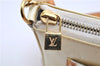 Authentic Louis Vuitton Vernis Mallory Square Shoulder Bag Ivory M91333 LV 8165F