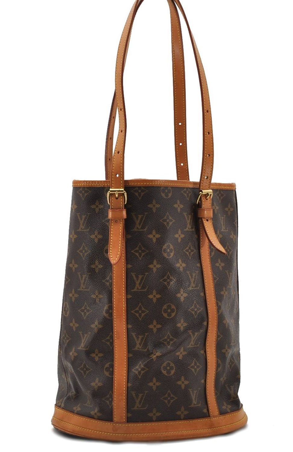 Authentic LOUIS VUITTON Monogram Bucket GM Shoulder Bag M42236 LV 8169C
