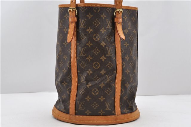 Authentic LOUIS VUITTON Monogram Bucket GM Shoulder Bag M42236 LV 8169C