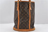 Authentic LOUIS VUITTON Monogram Bucket GM Shoulder Bag M42236 LV 8169C