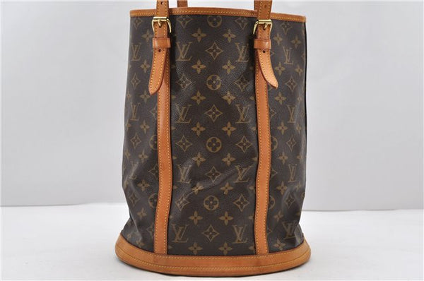 Authentic LOUIS VUITTON Monogram Bucket GM Shoulder Bag M42236 LV 8169C
