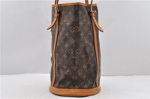Authentic LOUIS VUITTON Monogram Bucket GM Shoulder Bag M42236 LV 8169C