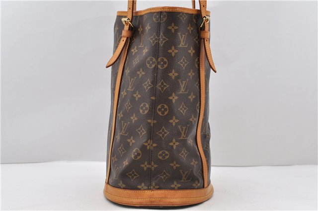 Authentic LOUIS VUITTON Monogram Bucket GM Shoulder Bag M42236 LV 8169C