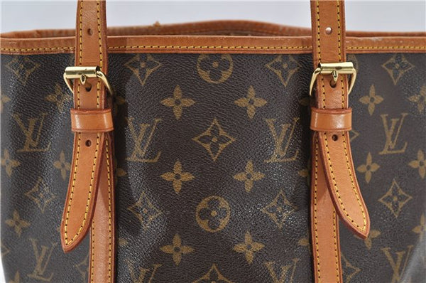 Authentic LOUIS VUITTON Monogram Bucket GM Shoulder Bag M42236 LV 8169C