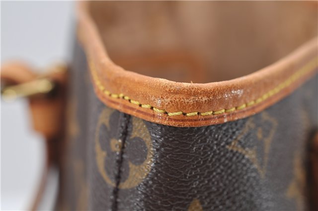 Authentic LOUIS VUITTON Monogram Bucket GM Shoulder Bag M42236 LV 8169C